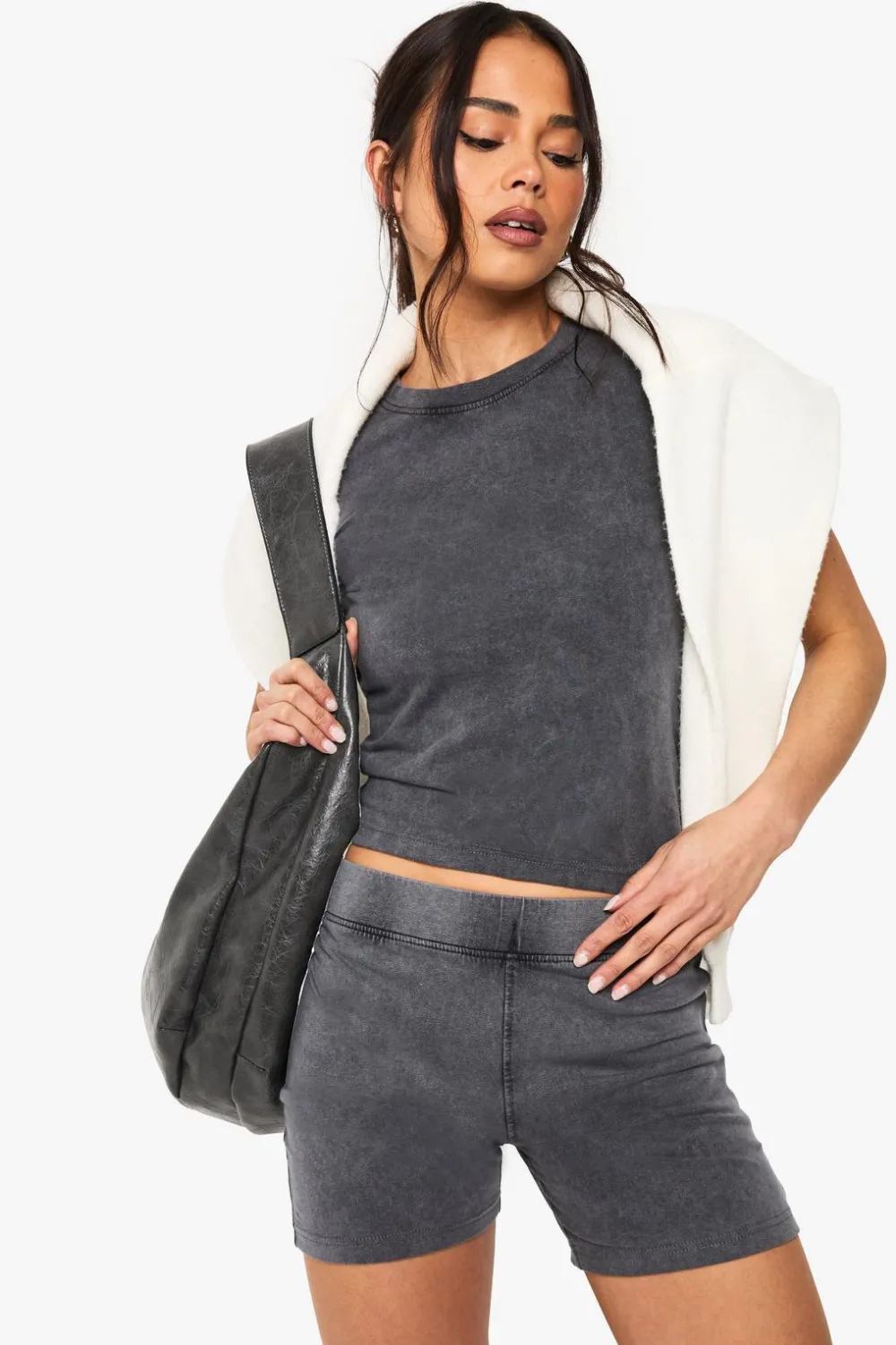 Shorts|Shorts^Nasty Gal Acid Wash Cycling Short |