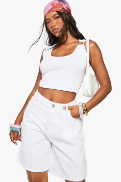 Denim|Denim^Nasty Gal Basic Boyfriend Denim Jorts |