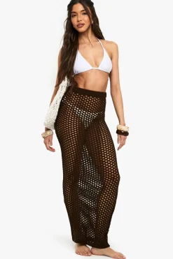 Crochet^Nasty Gal Beach Crochet Knitted Maxi Skirt |