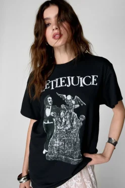 Graphic Tees|Graphic Tees^Nasty Gal Beetlejuice Oversized T-Shirt |