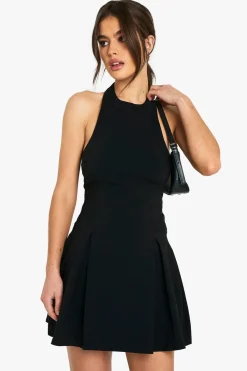 Dresses^Nasty Gal Bengaline Halter Skater Dress |