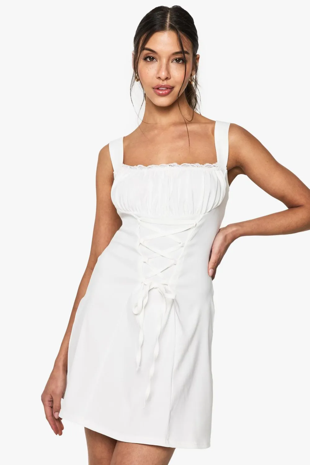 Dresses^Nasty Gal Bengaline Milkmaid Mini Dress |