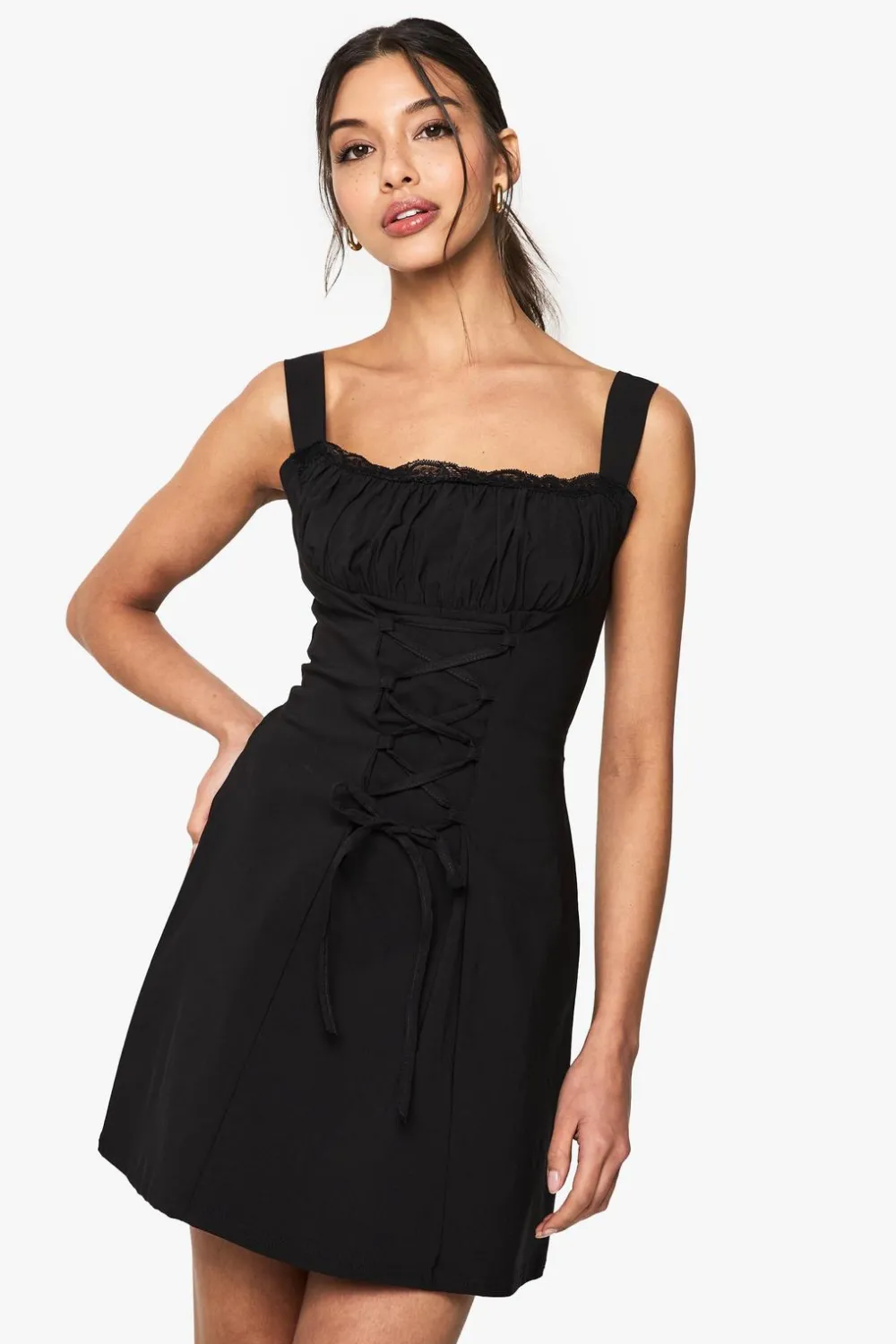 Dresses^Nasty Gal Bengaline Milkmaid Mini Dress |