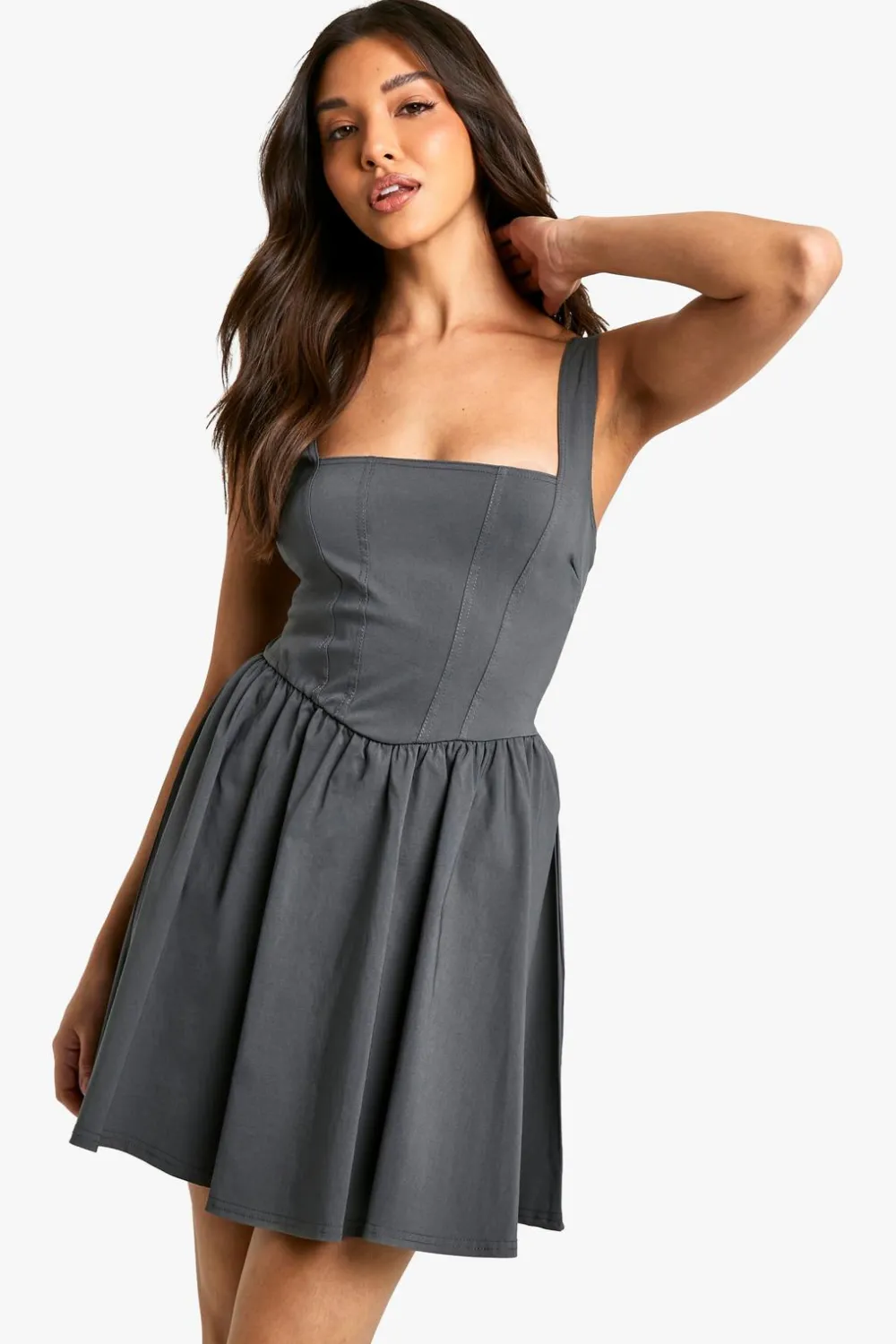Dresses^Nasty Gal Bengaline Milkmaid Skater Dress |