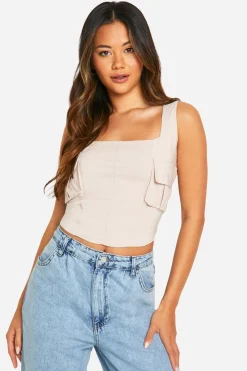 Tops^Nasty Gal Bengaline Strappy Utility Corset |