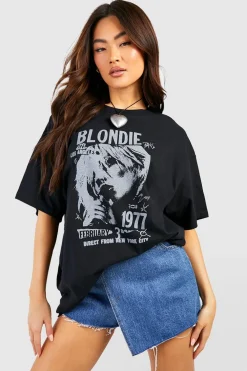 T-shirts|T-shirts^Nasty Gal Blondie Oversized License Band T-shirt |