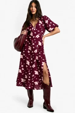 Dresses^Nasty Gal Blur Floral Print Midaxi Dress |