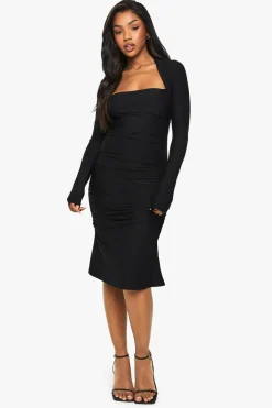 Dresses^Nasty Gal Bolero Ruched Mini Dress |