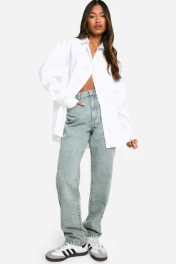 Jeans|Denim^Nasty Gal Boohoo Basics 30 Inch Leg High Waisted Straight Leg Jeans |