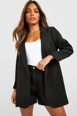 Blazers|Blazers^Nasty Gal Boohoo Basics Woven Turn Cuff Relaxed Fit Blazer |