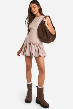 Stripes|Dresses^Nasty Gal Bubble Hem Pinstripe Tailored Mini Dress |