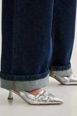 Heels|Party Outfits^Nasty Gal Buckle Detail Pointed Toe Sling Back |