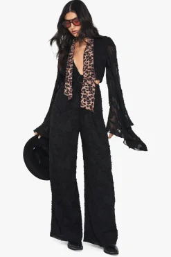 Jumpsuits|Jumpsuits^Nasty Gal Burnout Floral Wide Sleeve Jumpsuit |