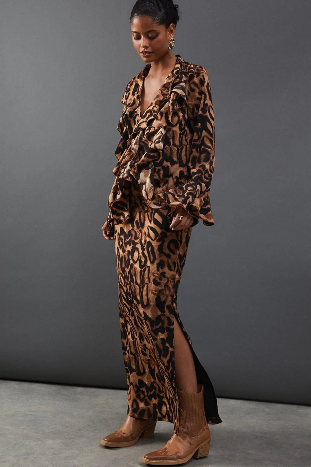 Skirts|Skirts^Nasty Gal Chiffon Column Maxi Skirt |