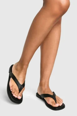 Flat Shoes^Nasty Gal Chunky Strap Flip Flops |