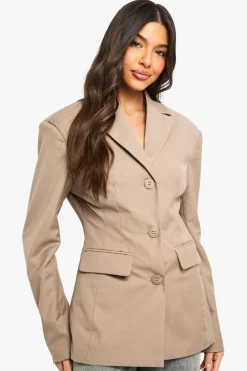 Blazers|Blazers^Nasty Gal Cinched Waist Tailored Blazer |