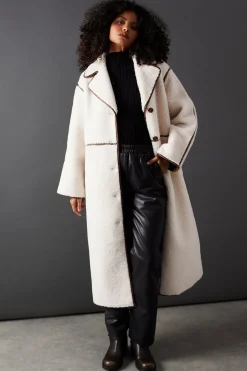 Coats^Nasty Gal Contrast Bonded Coat