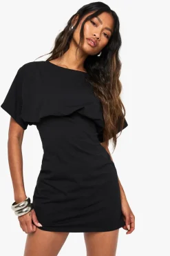 Bodycon Dresses|Dresses^Nasty Gal Cotton Crew Neck Batwing Mini Dress |