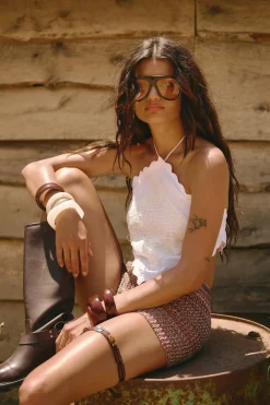 Cami Tops|Tops^Nasty Gal Cotton Poplin Patchwork Halterneck Cami Top |