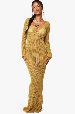 Crochet|Dresses^Nasty Gal Crochet Maxi Beach Dress |