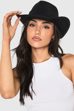 Winter Accessories|Cowgirl^Nasty Gal Curved Edge Cowboy Fedora Hat |