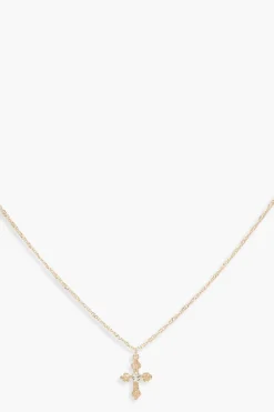 Jewelry^Nasty Gal Delicate Cross Choker Necklace |