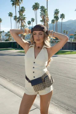 Festival Outfits|Festival Outfits^Nasty Gal Denim Halterneck Romper |