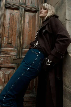 Jeans|Denim^Nasty Gal Denim Stud Detail Straight Leg Jean |