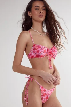 Bikinis|Swimwear^Nasty Gal Ditsy Floral Ruched Underwire Bikini Set |