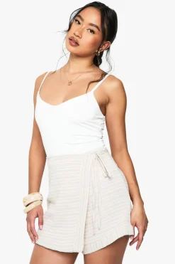 Bodysuits|Tops^Nasty Gal Double Layer Slinky Strappy Bodysuit |