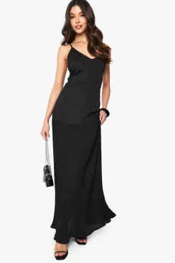 Slip Dresses|Dresses^Nasty Gal Dropped Waist Pleated Maxi Dress |