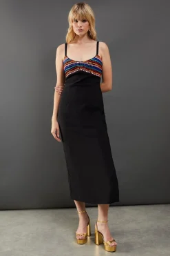 Sequin Outfits|Dresses^Nasty Gal Embellished Sequin Cup Square Neck Fitted Midi Dress |