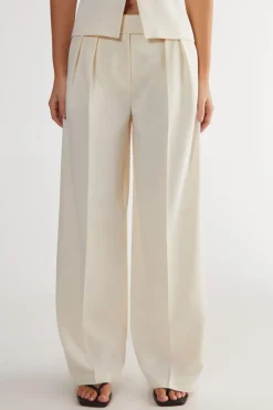 Two Piece Sets|Two Piece Sets^Nasty Gal Essentials Pleat Front Tailored Straight Leg Trousers |