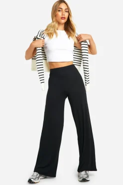 Pants^Nasty Gal Everyday Jersey Wide Leg Trouser |