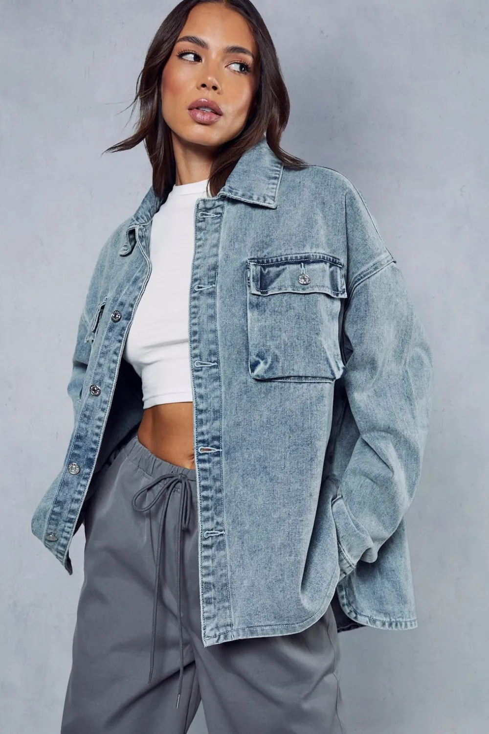 Denim|Denim^Nasty Gal Extreme Oversized Denim Shacket |