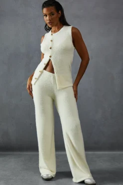 Pants^Nasty Gal Eyelash Knit High Waisted Lounge Trouser |