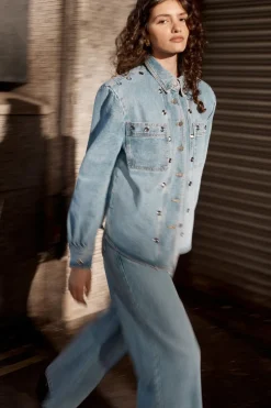 Festival Outfits|Festival Outfits^Nasty Gal Eyelet Detail Denim Jacket |