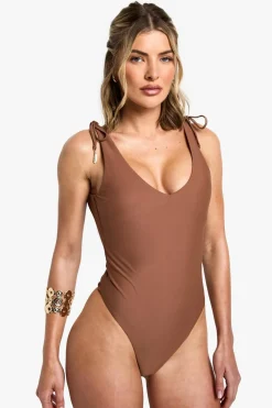 Swimsuits|Swimwear^Nasty Gal Feather Charm Backless Swimsuit |