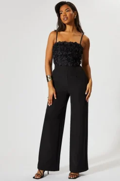Jumpsuits|Jumpsuits^Nasty Gal Floral Bandeau Wide Leg Jumpsuit |
