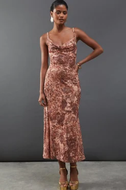 Dresses^Nasty Gal Floral Burnout Cami Strappy Slip Dress |