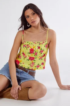 Crop Tops|Crop Tops^Nasty Gal Floral Linen Mix Lace Trim Soft Corset Top |