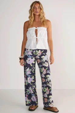Jeans|Denim^Nasty Gal Floral Print Denim Wide Leg Jean |