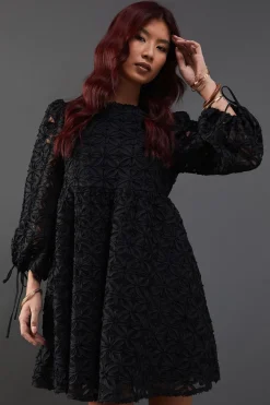 Dresses^Nasty Gal Flower Tissue Organza Smock Mini Dress |