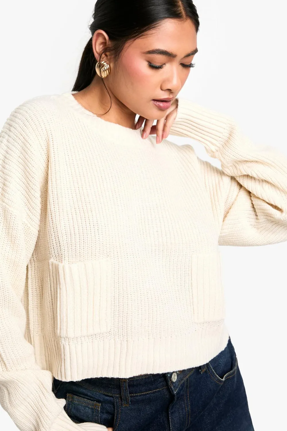 Sweaters|Knitwear^Nasty Gal Fluffy Yarn Jumper |