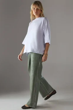 Jeans|Denim^Nasty Gal Foil Coated High Waist Wide Leg Jeans |