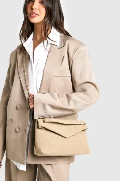 Bags^Nasty Gal Fold Over Chain Handle Cross Body Bag |