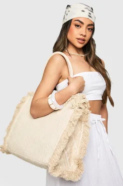 Bags|Fringing^Nasty Gal Fringe Detail Beach Bag |