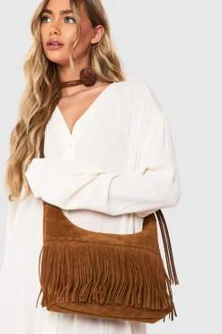 Bags|Fringing^Nasty Gal Fringe Trim Cross Body Bag |