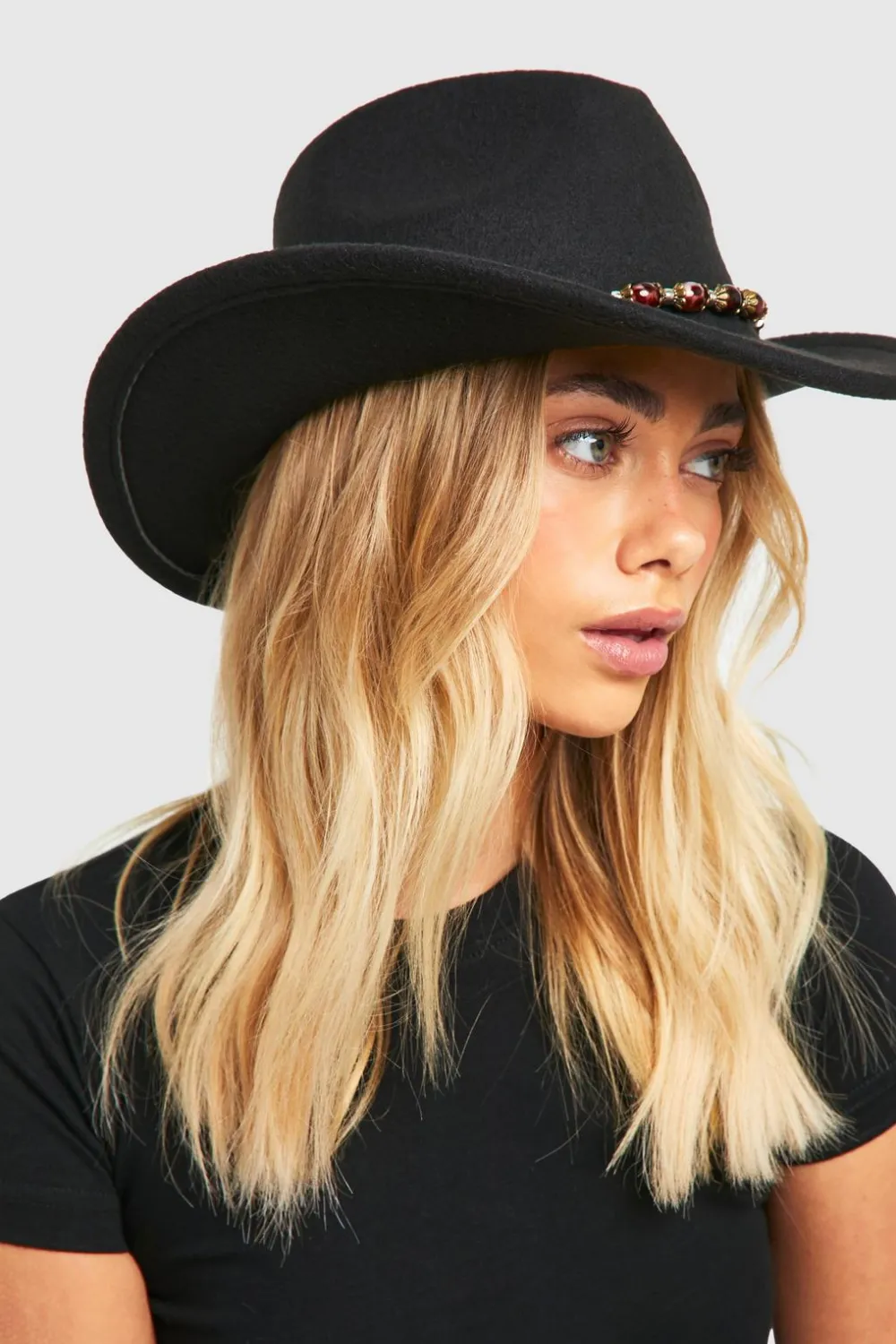 Winter Accessories|Cowgirl^Nasty Gal Gem Stone Western Cowboy Hat |