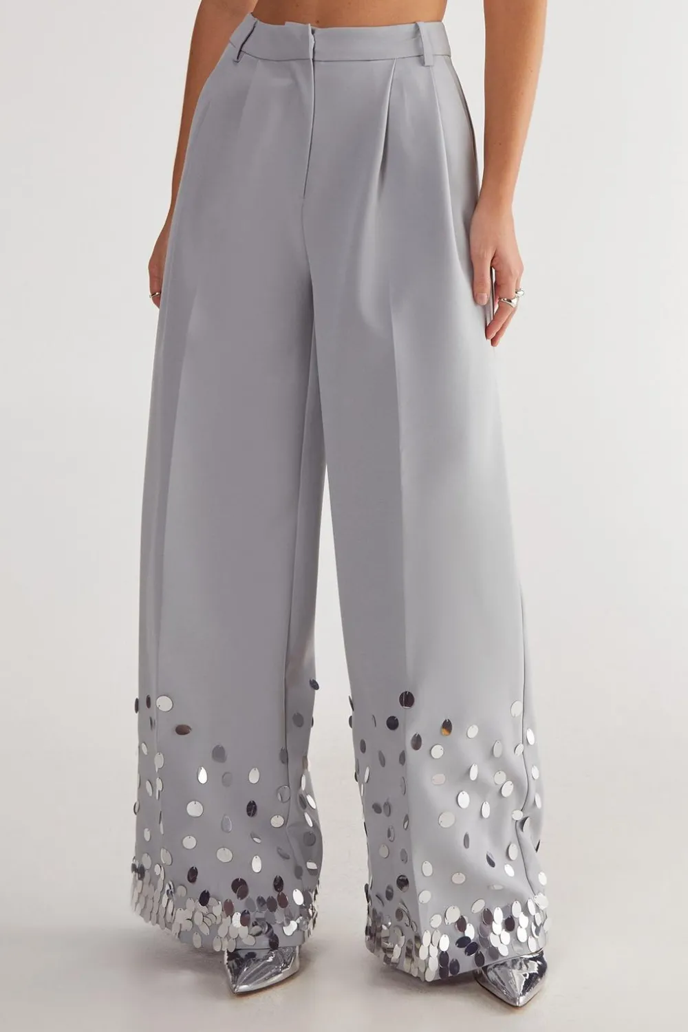 Sequin Outfits|Pants^Nasty Gal Hand Embellished Ombre Sequin Trouser |
